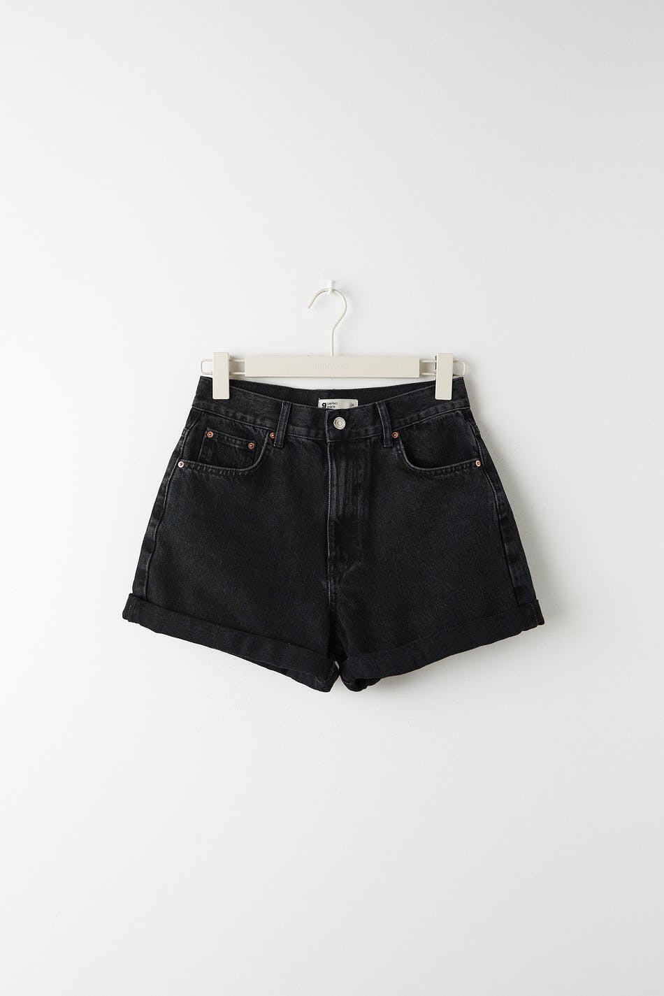 High waist denim shorts