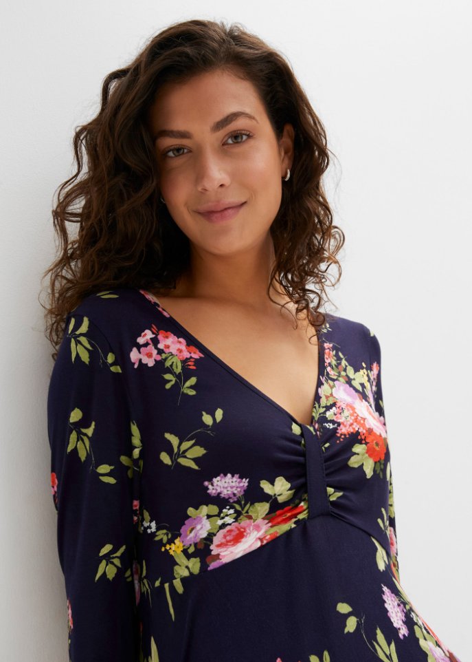 bedrucktes Kleid aus nachhaltiger Viskose