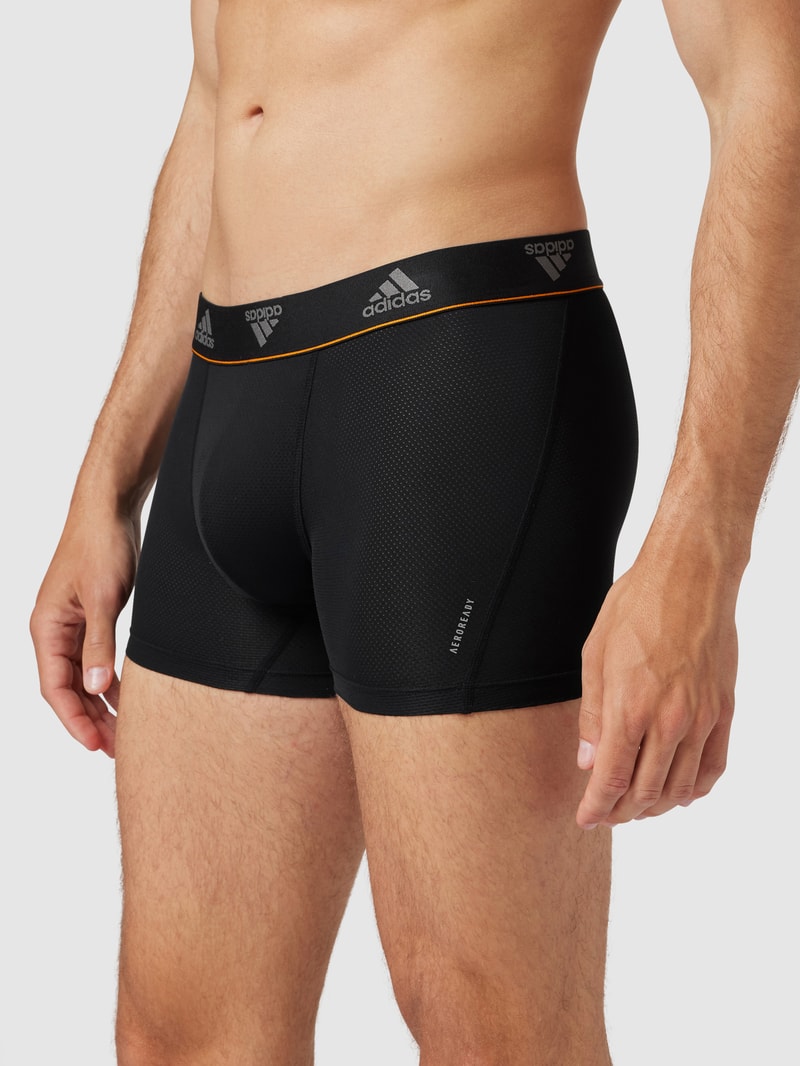 Trunks mit elastischem Logo-Bund im 2er-Pack in schwarz