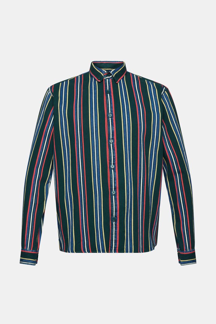 Button-Down-Hemd mit mehrfarbigen Streifen