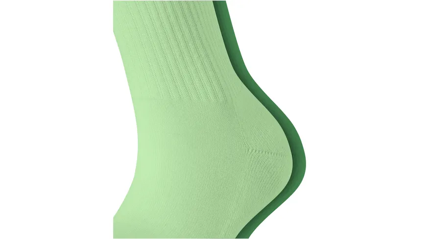 ESPRIT Damen Socken Basic Tennis 2er Pack grün