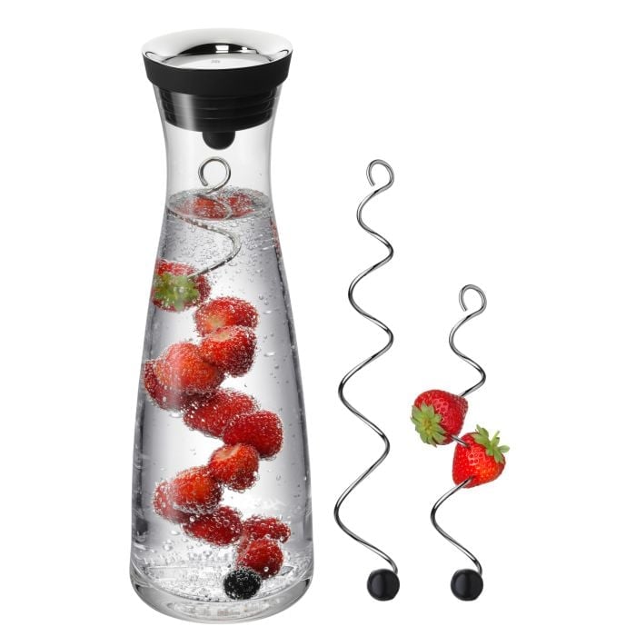 Basic Wasserkaraffe mit 2 Fruchtspiessen