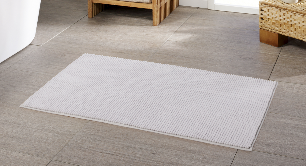 Duschvorlage Chenille silber