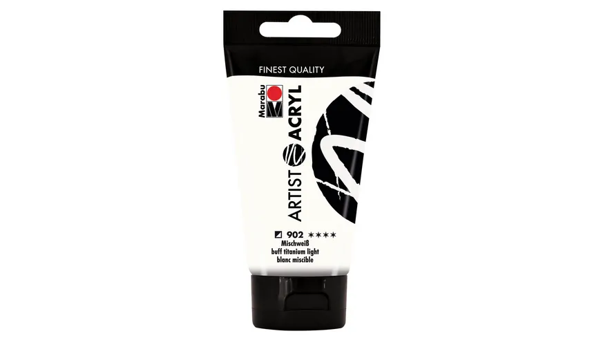 Marabu Artist Acryl, Mischweiß 902, 75 ml 75 ml