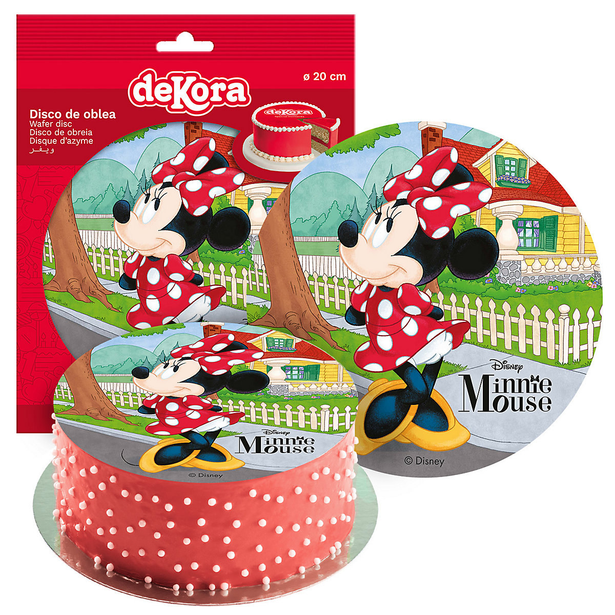 Essbare Tortenaufleger   Minnie Mouse 20cm