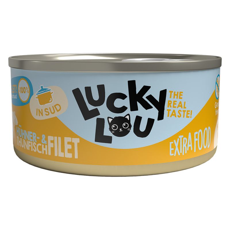 Sparpaket Lucky Lou Extrafood Filet in Brühe 36 x 70 g | bitiba %