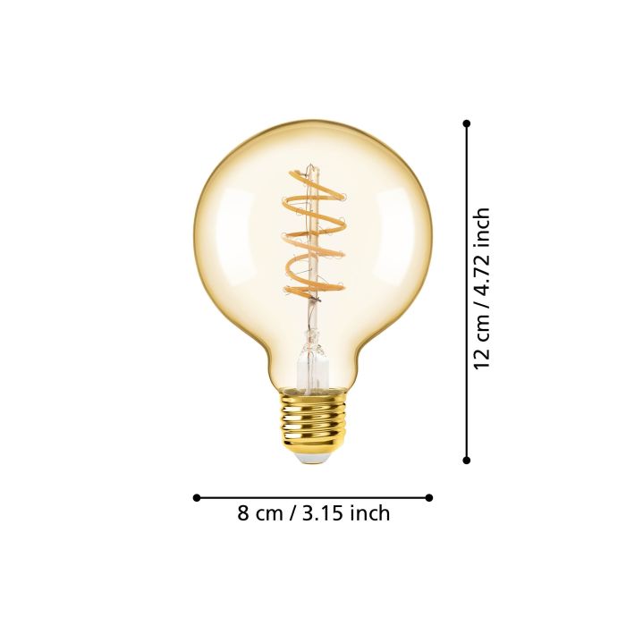 EGLO E27 LED Filament Leuchtmittel Amber