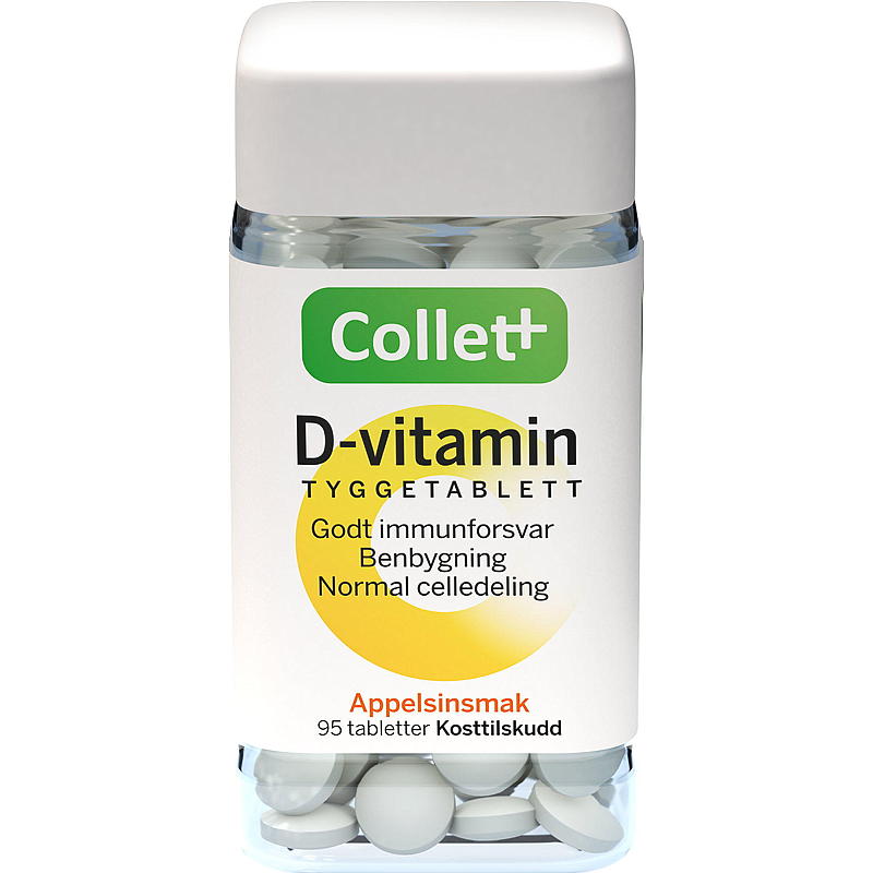 Collett Collett D-vitamin 95 stk tyggetabletter