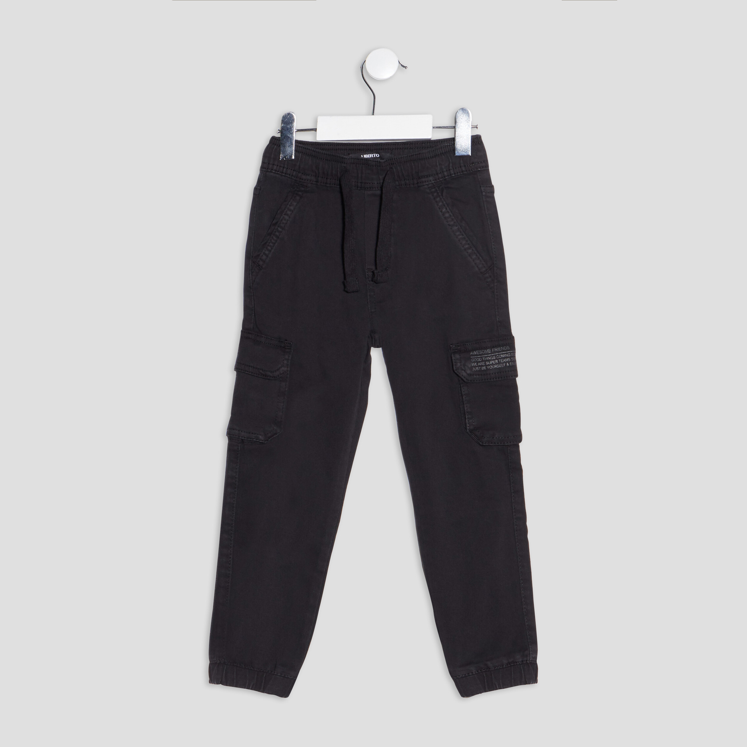 Pantalon jogger noir garçon | La Halle