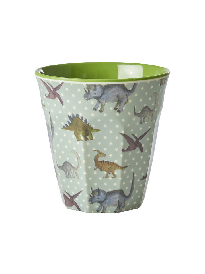 Rice Melamin Becher New Dino Print in grün günstig kaufen L