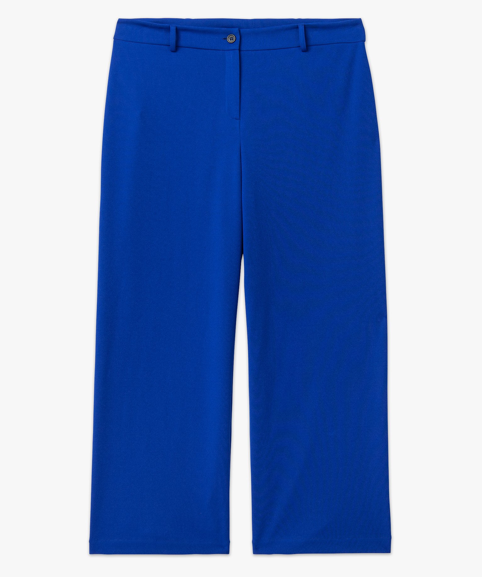 Pantalon large femme grande taille bleu | GEMO