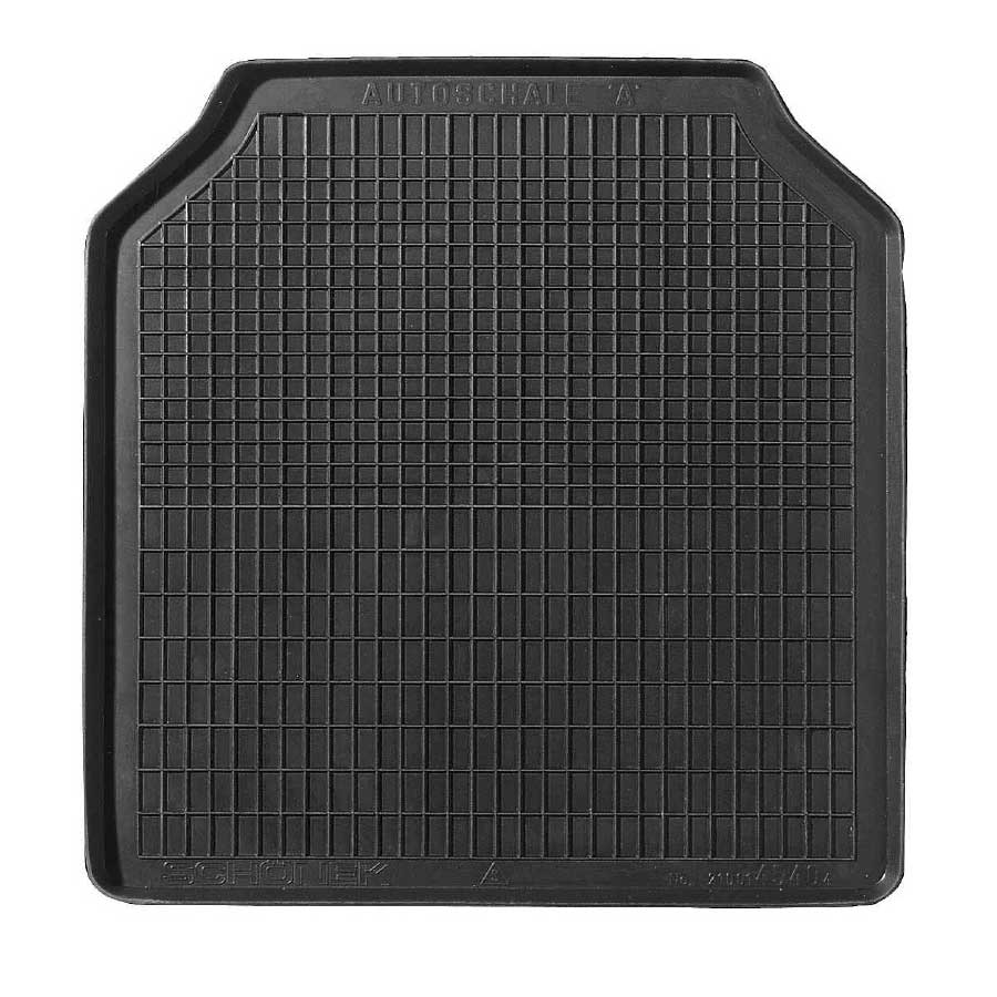Schönek Universal Gummi-Schalenmatte, Auto Fußmatte vorne, 57 x 49 cm in Schwarz, 1 Stück - ATU
