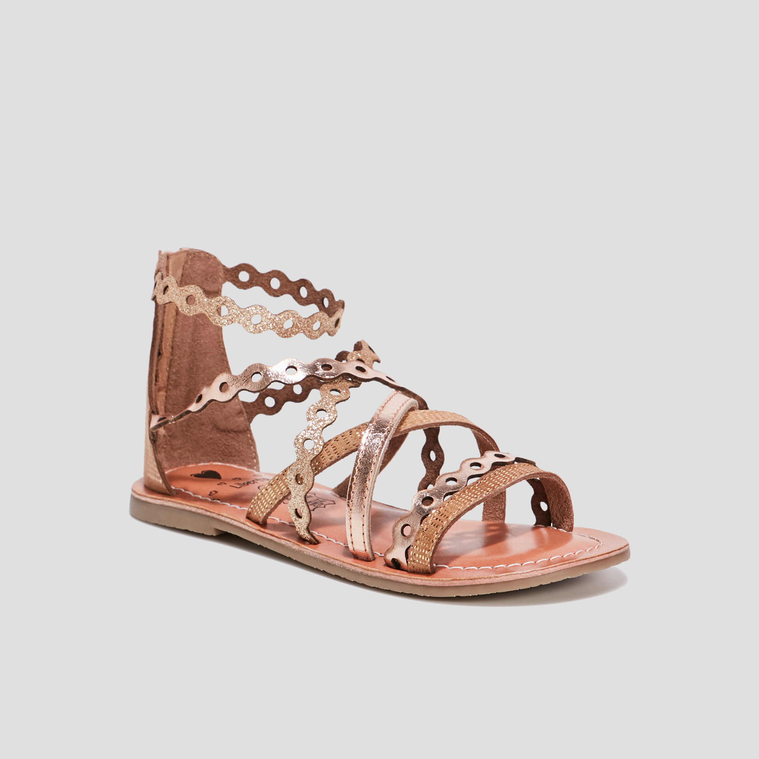 Sandales en cuir Liberto couleur bronze fille | La Halle