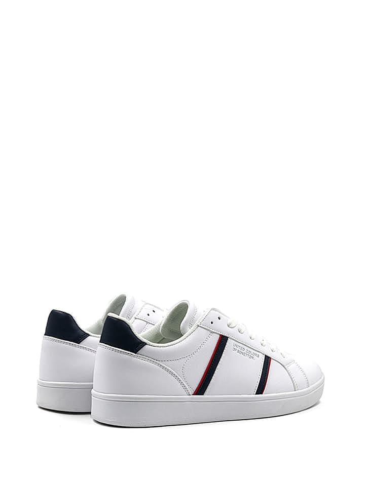 Benetton Leder-Sneakers in Weiß günstig kaufen 42