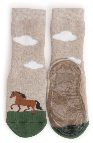 Ewers ~ Stoppersocke SoftStep ~ Pferd beige