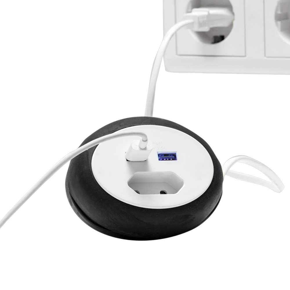 Powertec Electric Reiseadapter Schwarz