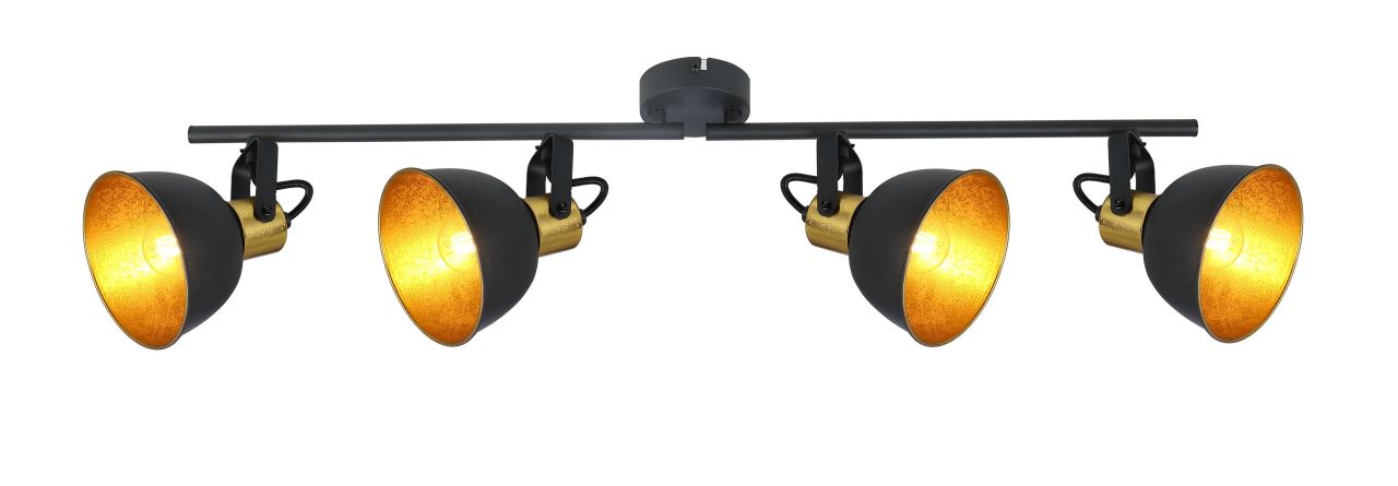 Globo Lighting - FILLO - Strahler Metall schwarz, 4x E14