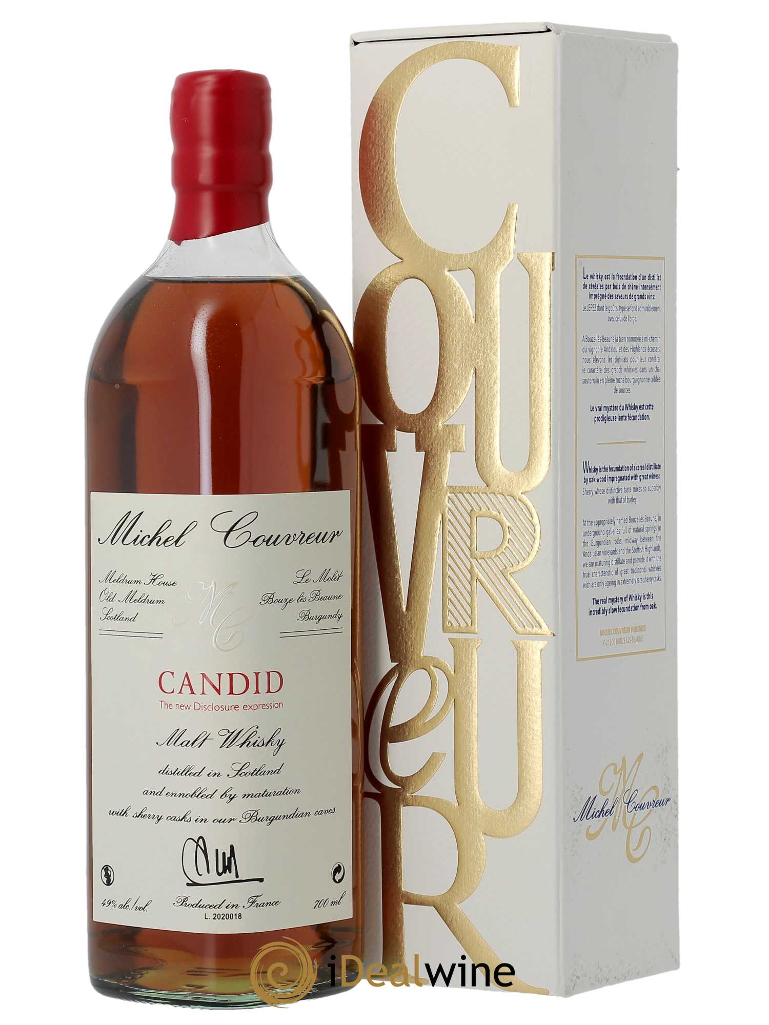Michel Couvreur Candid (70cl)  - Lot de 1 Bouteille
