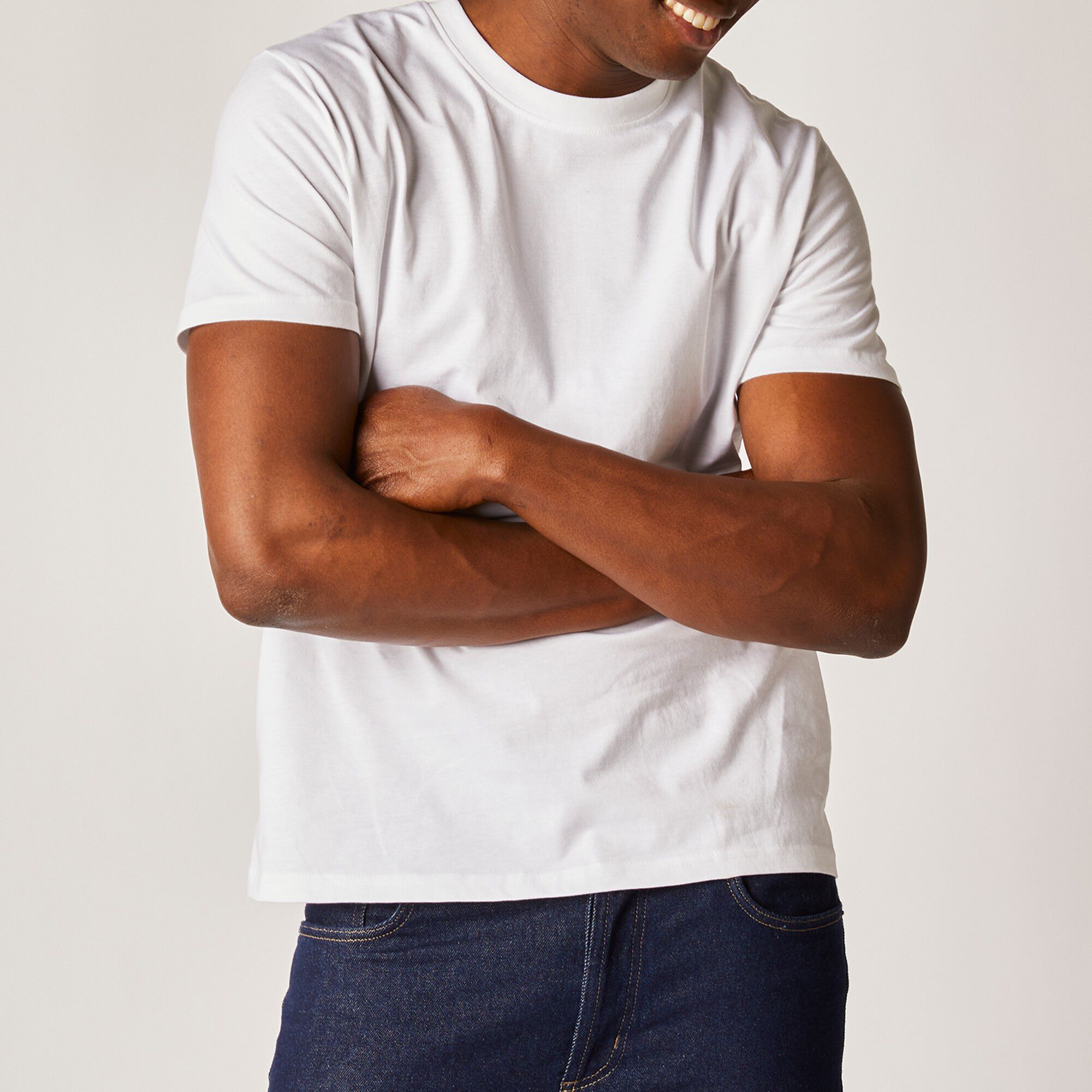 T-shirt col rond manches courtes