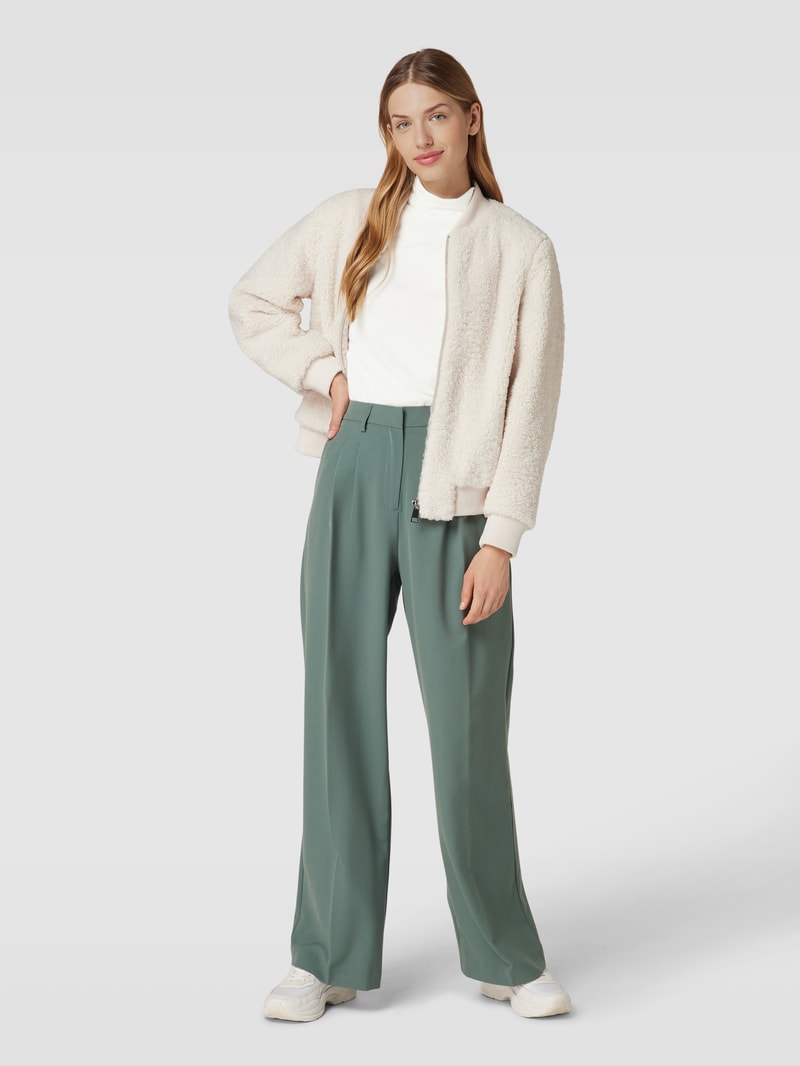 Longsleeve mit Rollkragen in weiß