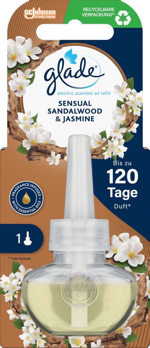 Lufterfrischer Duftstecker Sensual Sandalwood & Jasmine Nachfüllpack, 20 ml