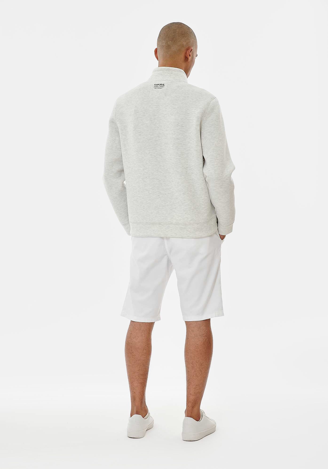 NEIL   Sweat zippé gris Homme