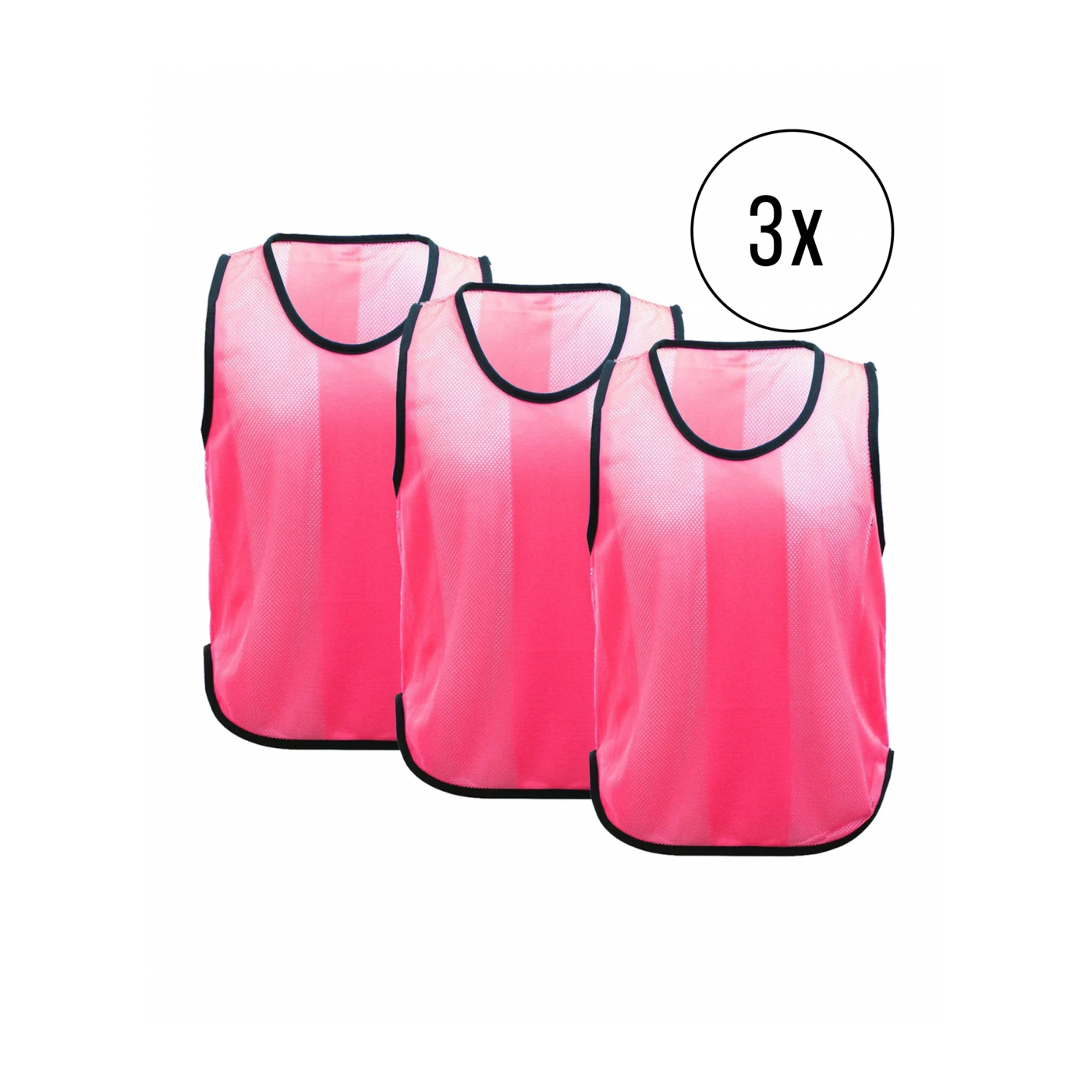 Cawila Trainingsleibchen UNI 3er Set Pink | Leibchen Fußball