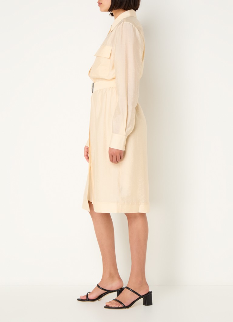 Abito chemisier midi Calvin Klein in misto lyocell con cintura