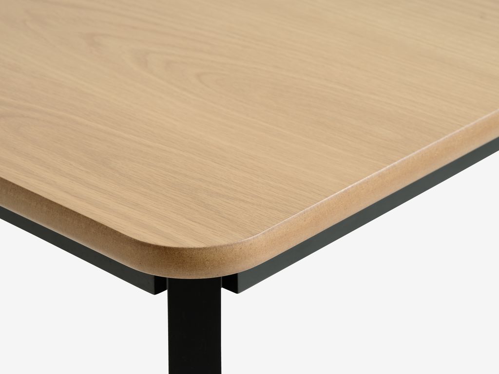JEGIND Mesa de jantar JEGIND 80x130 carvalho/preto