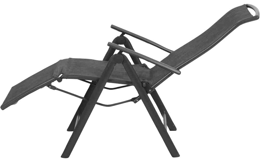 Siena Garden Gartensessel Livorno SET 4x Relax anthrazit (Set, 4-St)