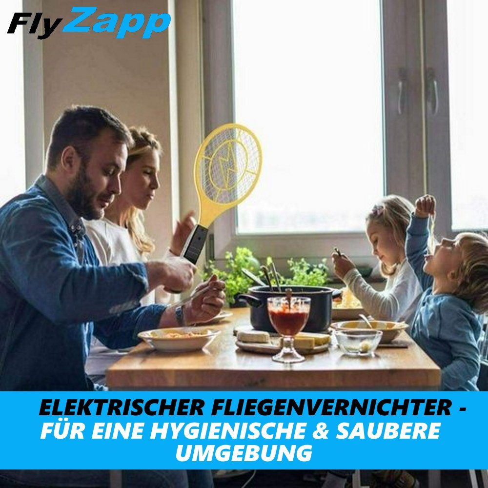 MAVURA Fliegenklatsche FlyZapp elektrische Fliegenklatsche Fliegenfalle Mückenfalle, Mücken vernichter elektrisch