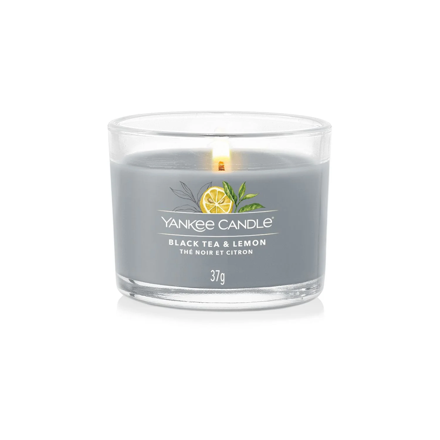 Filled Votive Candles Black Tea & Lemon - Candela Profumata