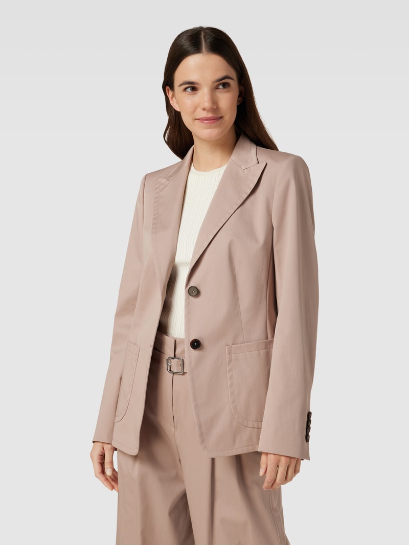 Blazer mit Reverskragen in taupe