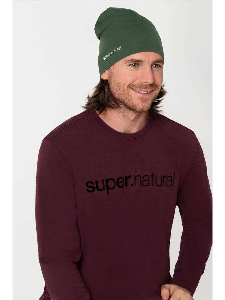 super.natural Merino Mütze EVERYDAY HAT in grün günstig kaufen onesize