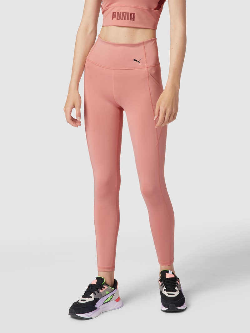 High Waist Leggings mit Eingrifftaschen in rosa