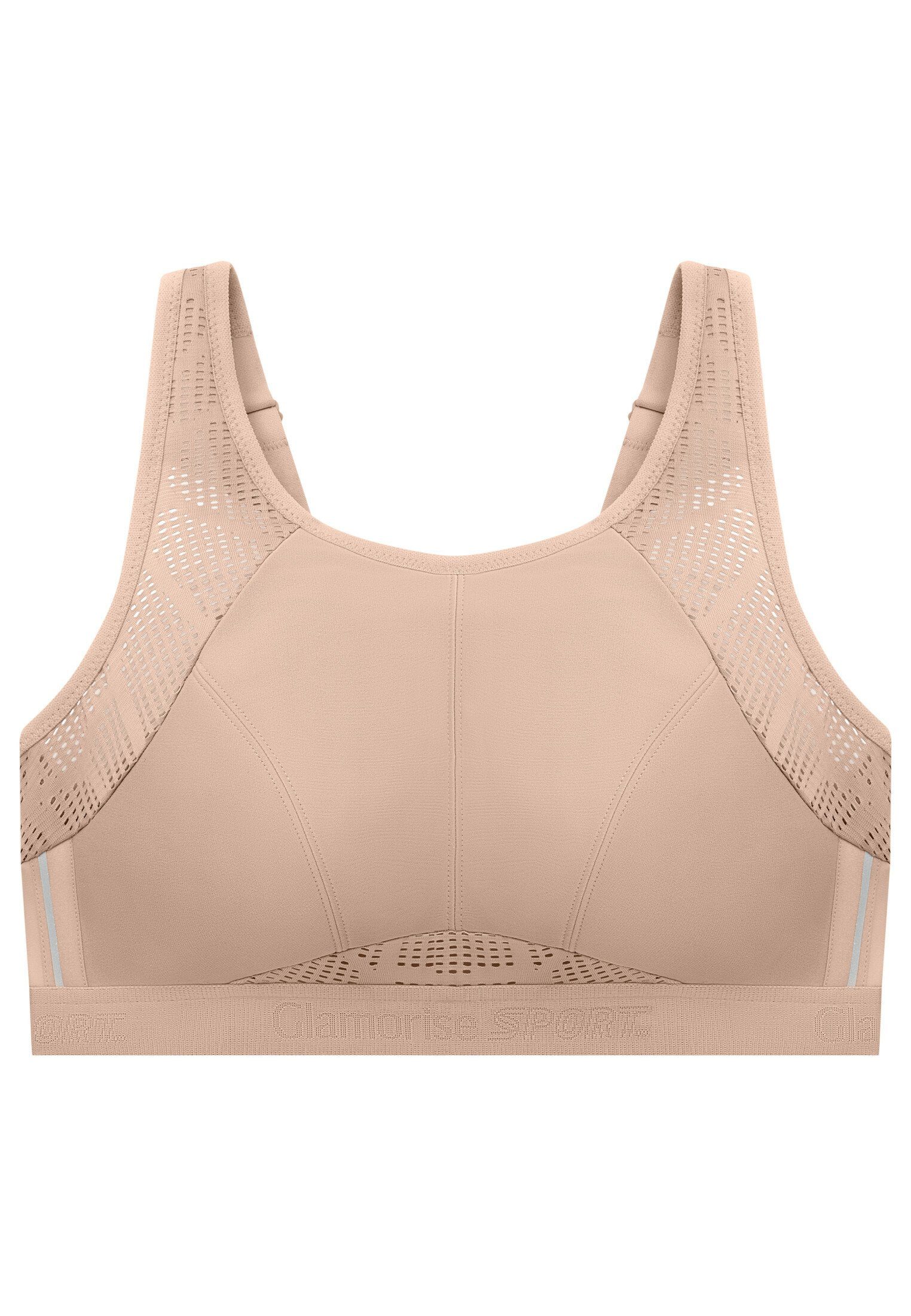 GLAMORISE Sport-BH Atmungsaktiver Mesh-Sport-BH
