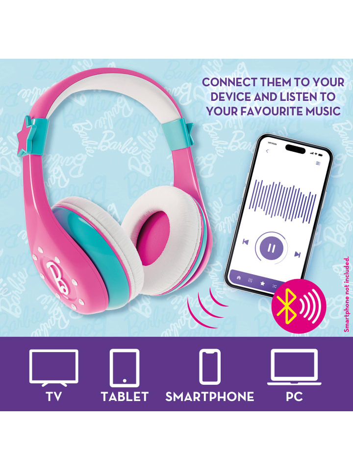 LISCIANI Barbie Bluetooth Kopfhörer mit Mikrofon in mehrfarbig günstig kaufen onesize