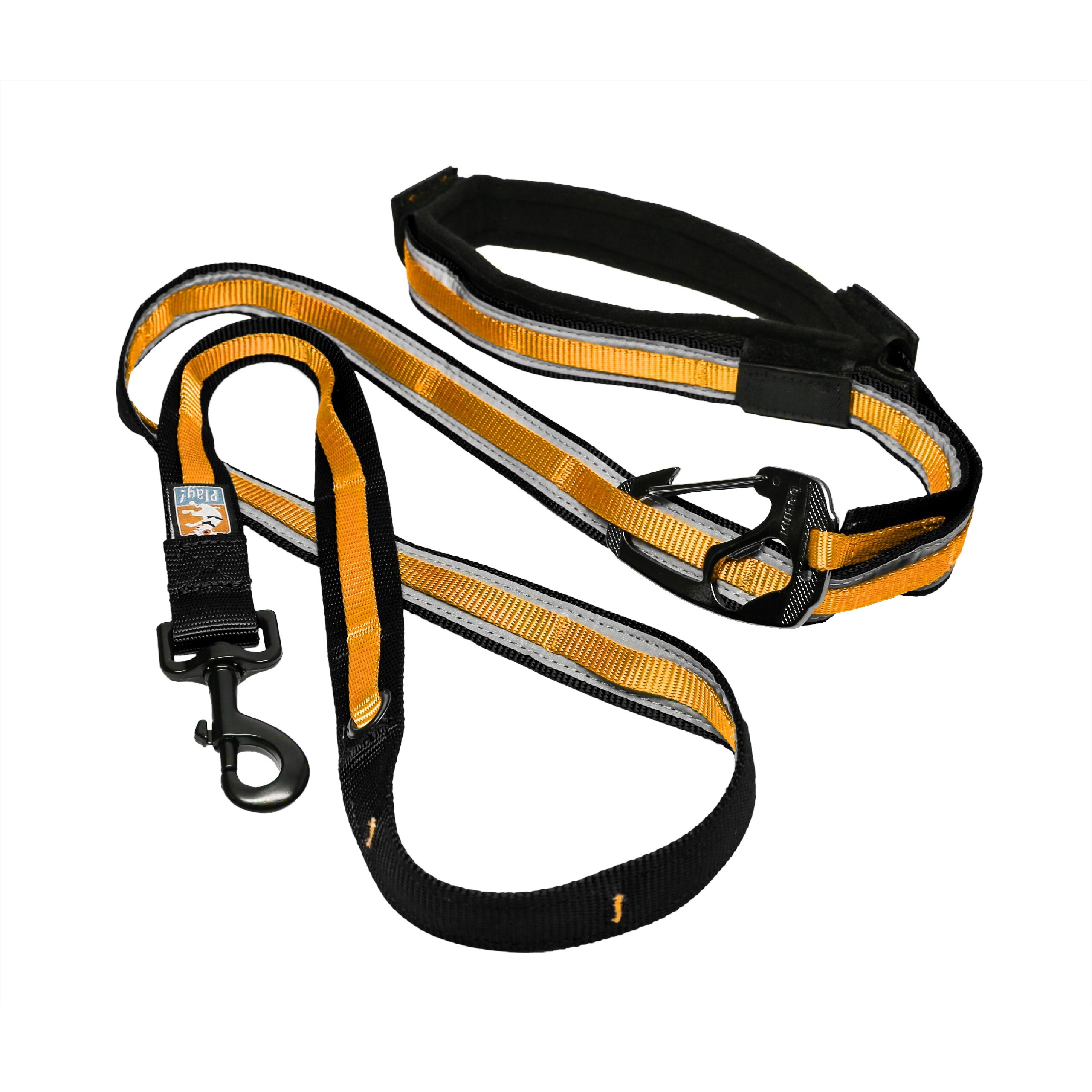 Kurgo Hundeleinen Kurgo Quantum 6-in-1 Hundeleine schwarz/ orange