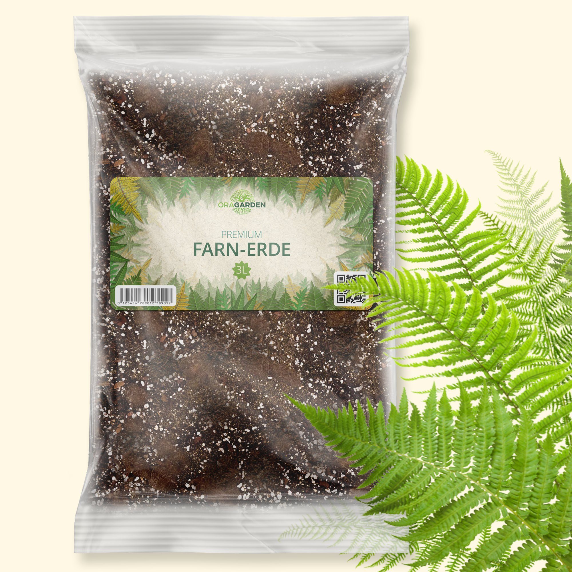 OraGarden Gartenbau-Substrat Farn Erde, mit Wurmhumus