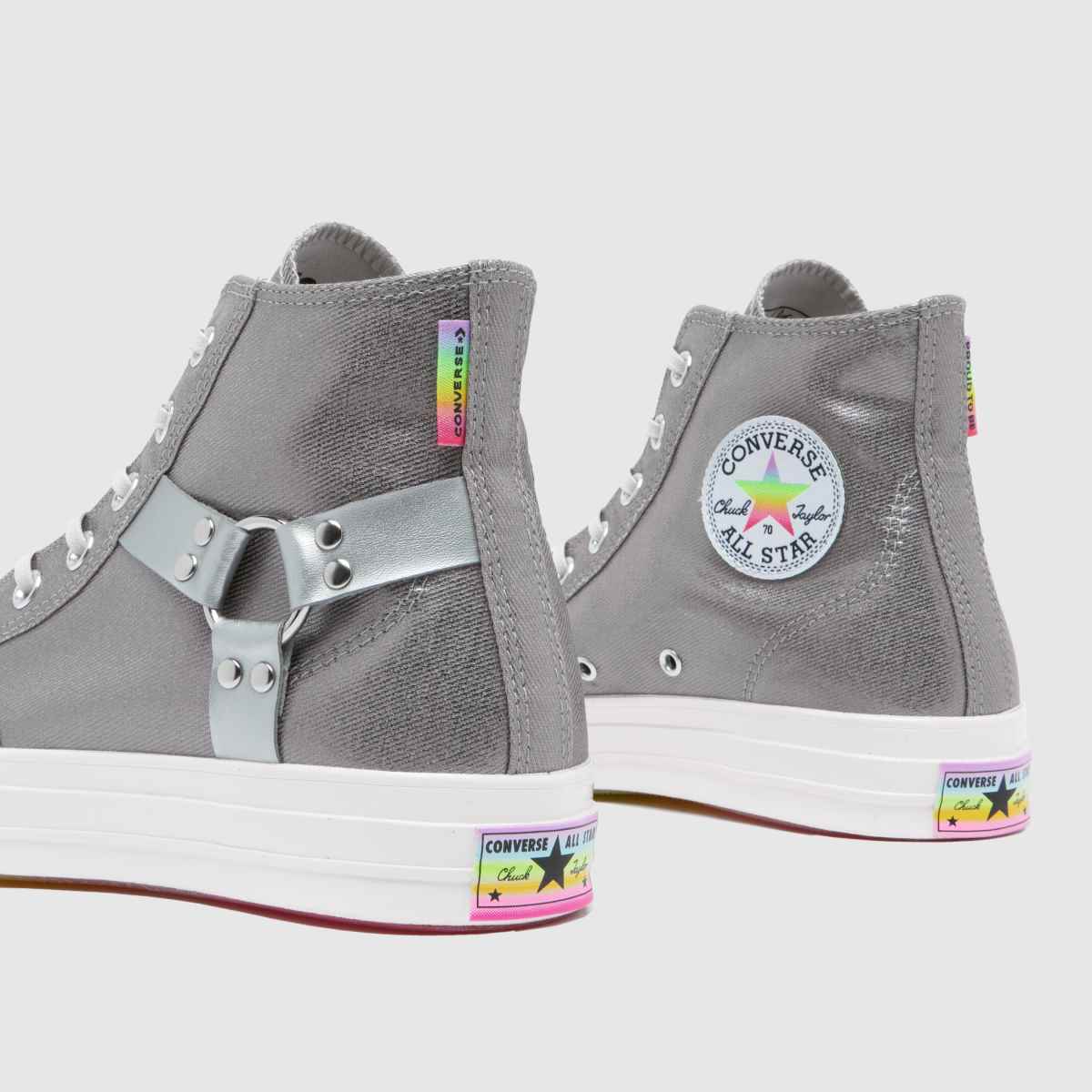 Converse Chuck 70 Hi Pride – Silverfärgade flerfärgade sneakers