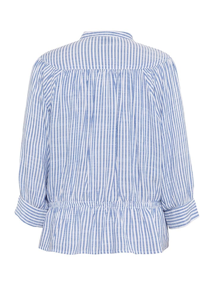 Polo Sylt Bluse in Hellblau/ Weiß günstig kaufen