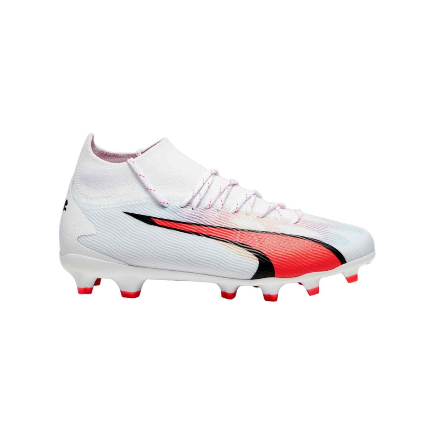 PUMA ULTRA Pro FG/AG Jr Kids Weiss Schwarz F01