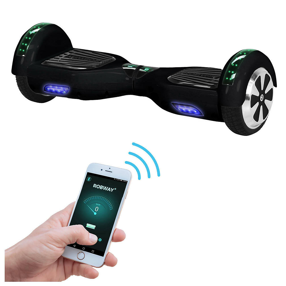 Kinder Elektrofahrzeuge E-Balance Hoverboard W1 - 6,5 Zoll - 700 W - 15 km/h - App