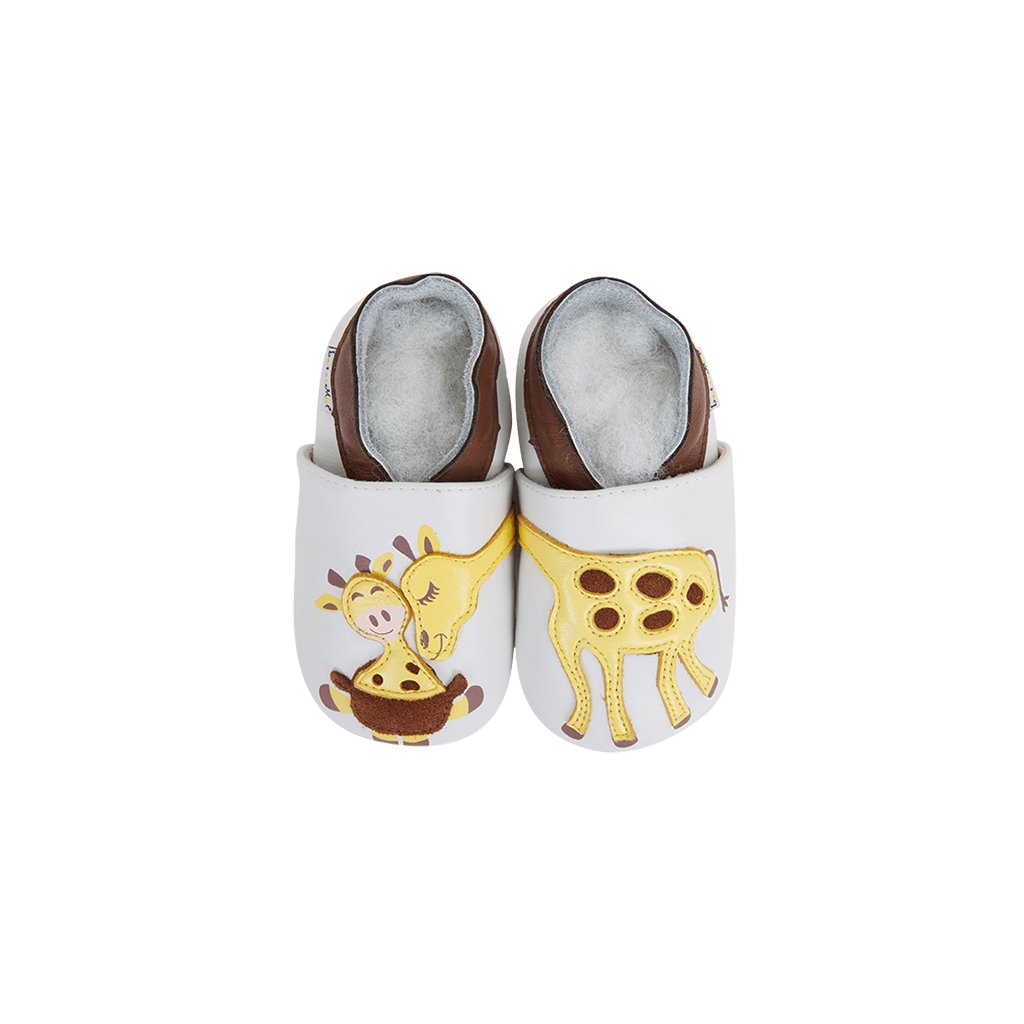 Lait et Miel Calin de girafes Krabbelschuhe mit Giraffen
