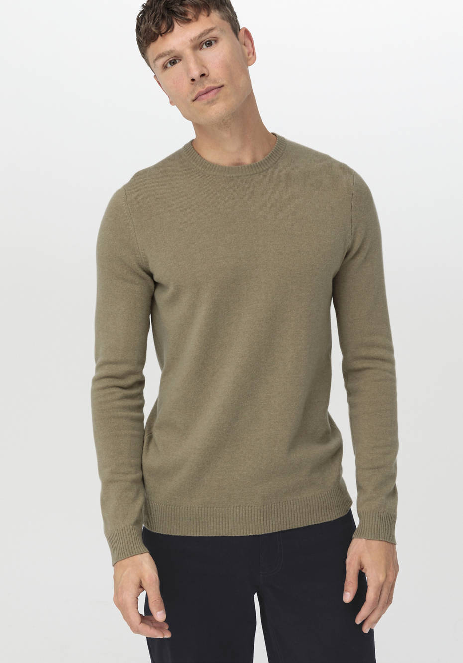 Pullover aus Schurwolle mit Kaschmir