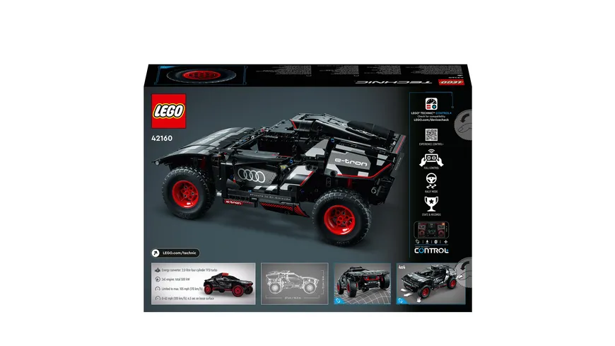 LEGO Technic 42160 Audi RS Q e-tron, ferngesteuertes RC-Auto-Spielzeug
