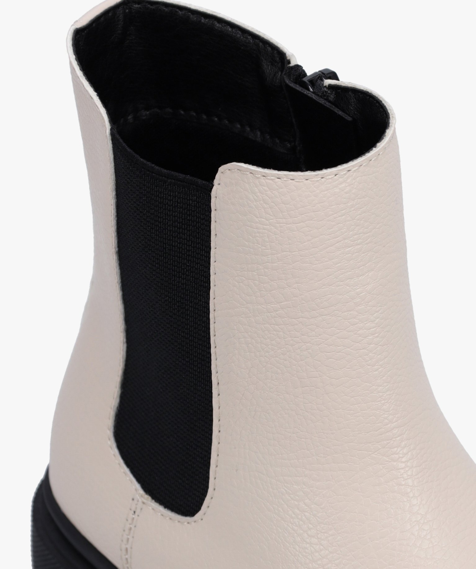 Chelsea boots fille sur semelle crantée beige | GEMO