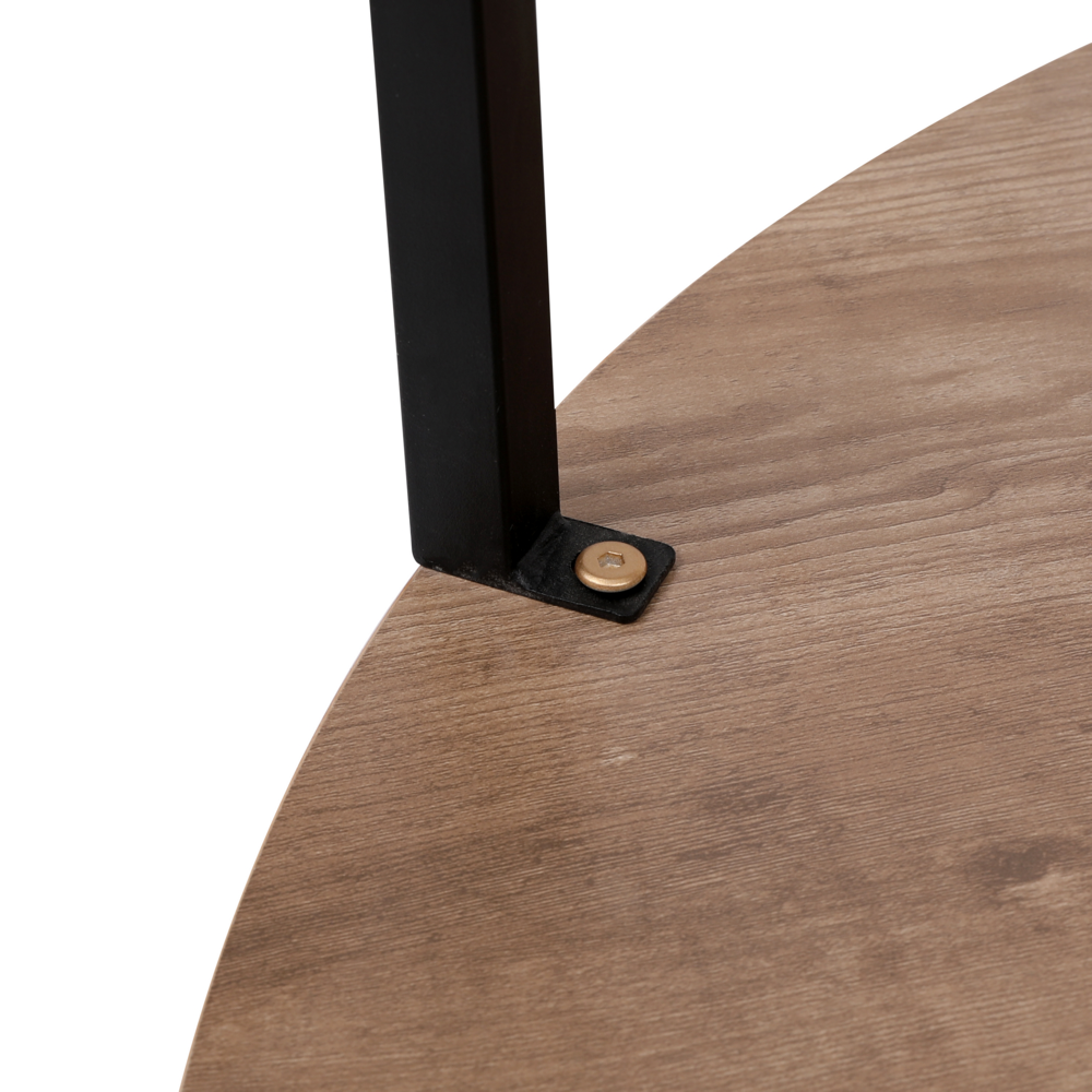 Happy Home Happy Home runder Couchtisch Beistelltisch HWT50-HOL Holzoptik