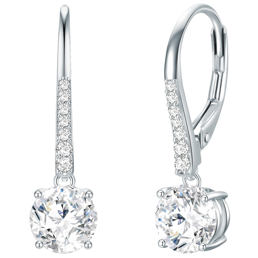 Trilani Boucles doreilles Argent sterling Oxyde de zirconium (CZ) en Argent Boucles d'oreilles
