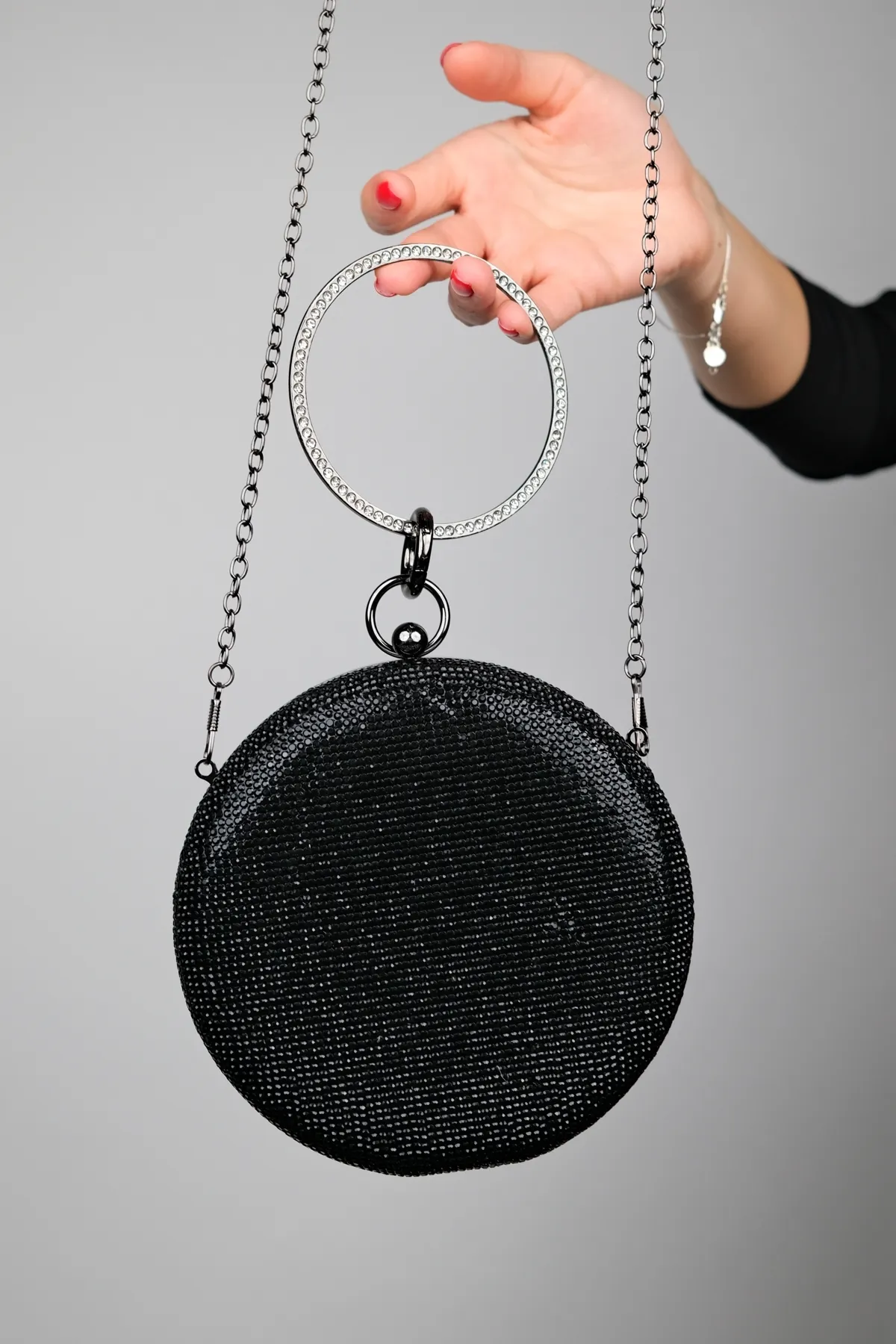 LuviShoes  Abendtasche - Schwarz - Unifarben